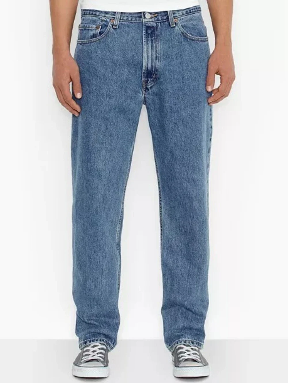 Levi’s Men’s 550 Relaxed Fit Jeans, Color Medium Stonewash Size 34x34